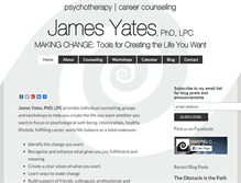 Tablet Screenshot of jamesyatesphd.com